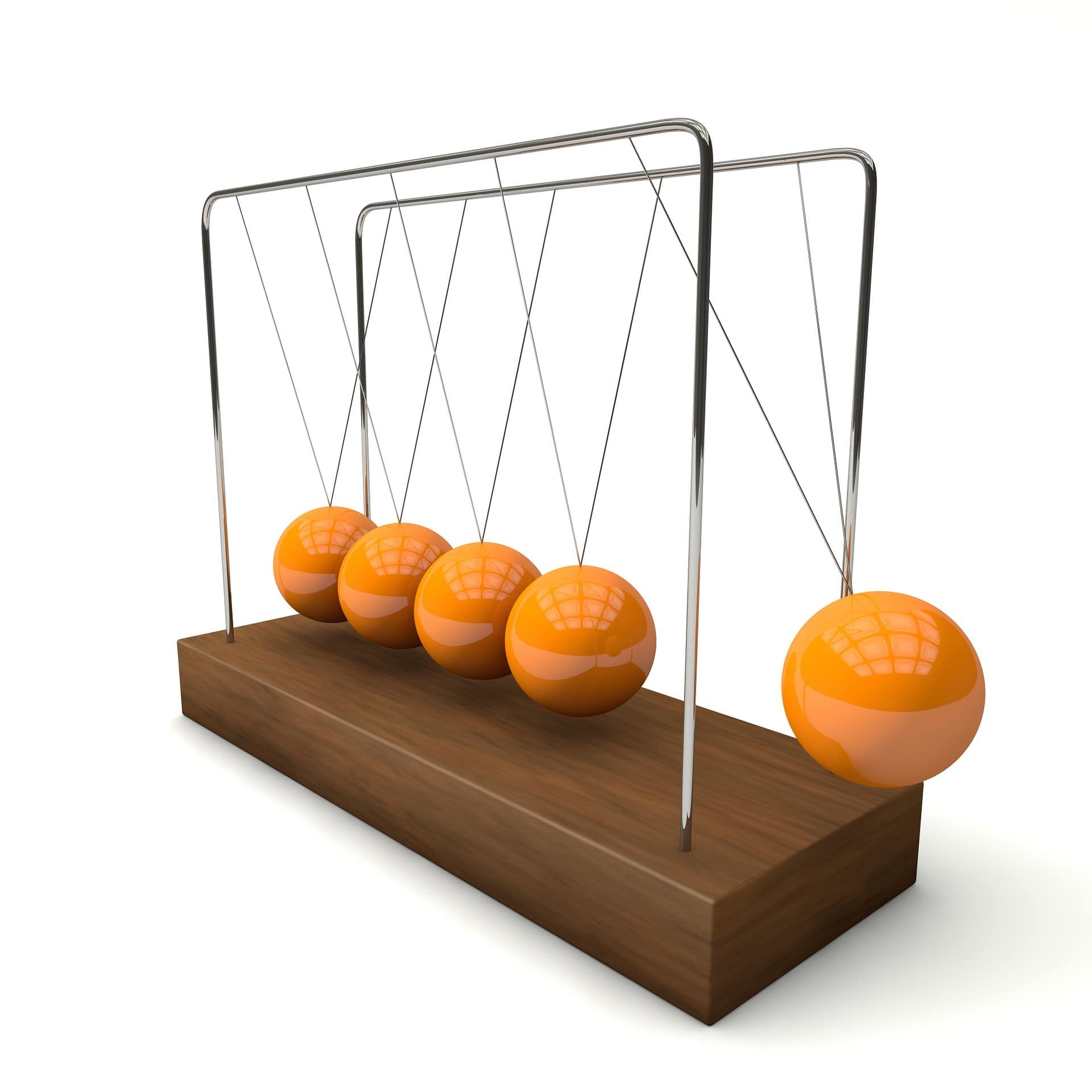 Image of a newtons cradle
