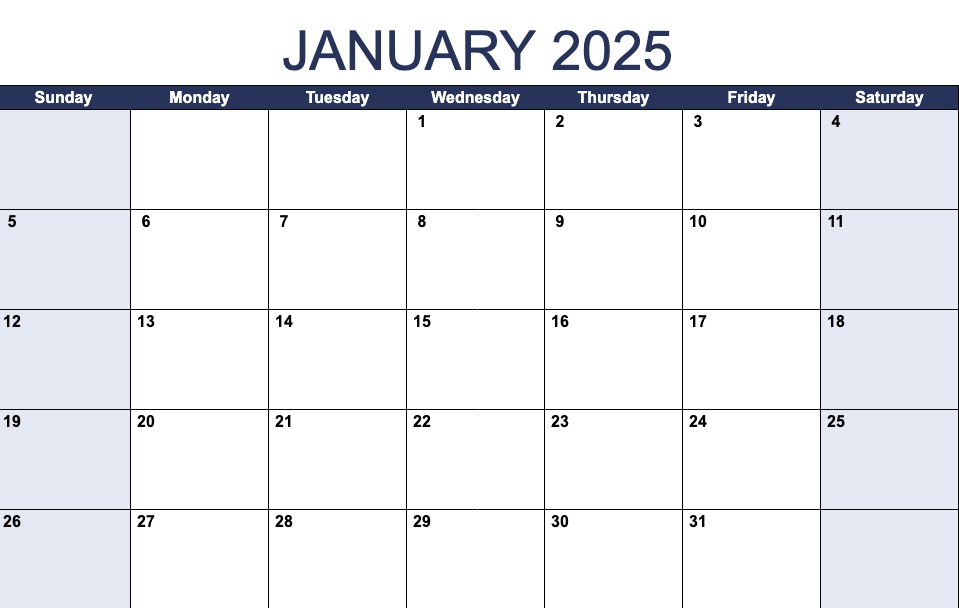 Image of calendar. Acting as replacement for working calendar